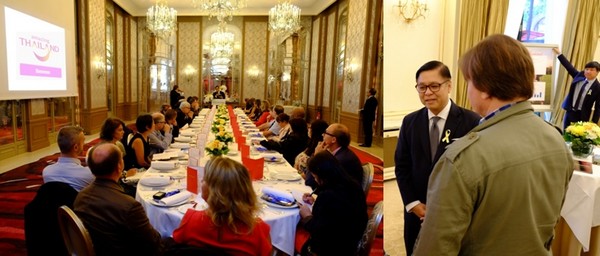 Quelques jours après les attentats, l’ambassadeur de Thaïlande en France, Sihasak Phuangketkeow, a tenu à prendre la parole devant les professionnels qui commercialisent la destination en France. Crédit photo OT Thaïlande Quelques jours après les attentats, l’ambassadeur de Thaïlande en France, Sihasak Phuangketkeow, a tenu à prendre la parole devant les professionnels qui commercialisent la destination en France. Crédit photo OT Thaïlande