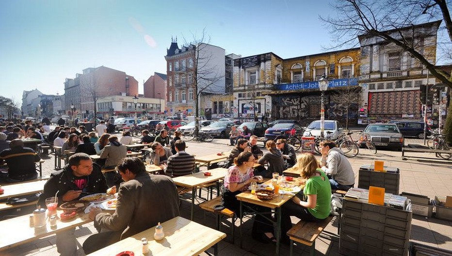 l’insolite quartier du SternSchanze, à 10 minutes du Mövenpick.  © DR