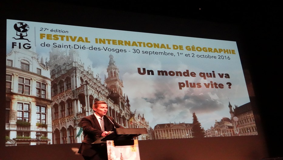 Séance inaugurale d’ouverture du FIG 2016 par David Valence, maire de la cité déodatienne. ©Bertrand Munier Séance inaugurale d’ouverture du FIG 2016 par David Valence, maire de la cité déodatienne. ©Bertrand Munier