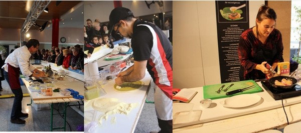 Des duels de chefs, des démos express, des dégustations font la joie des nombreux visiteurs du SILG de Périgueux. © SILG Des duels de chefs, des démos express, des dégustations font la joie des nombreux visiteurs du SILG de Périgueux. © SILG