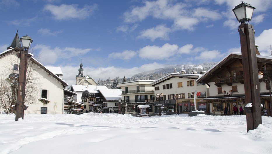 Petite escapade dans la célèbre station de Megève à quelques kilomètres des Balcons du Mont-Blanc .  © David Raynal