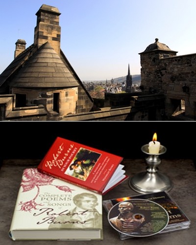 Vue sur les toits d'Edimbourg © David Raynal; Ce qu'il faut lire ou écouter des oeuvres de Robert Burns ©David Raynal et  DR.