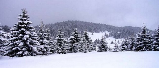 Le décor féérique, pour le plaisir des skieurs, de la petite station de Rochesson. © Mairie de Rochesson.