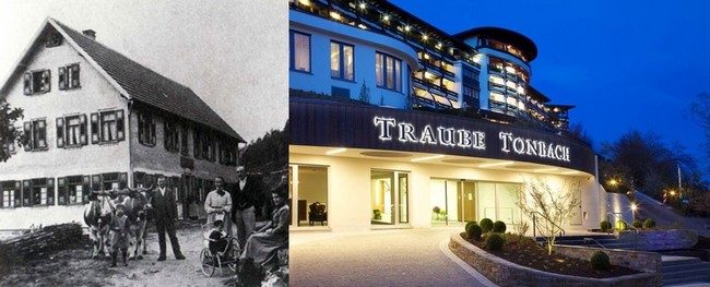 L’histoire de l’hôtel commence il y a plus de deux siècles, quand la famille Finkbeiner s’installe dans cette vallée brumeuse de Tonbach Aujourd’hui, l’auberge est devenue un hôtel de luxe tenu par Heiner Finkbeiner le propriétaire, sa femme Renate et leurs enfants Matthias, Sebastian et Antonia. ©www.baiersbronn.de L’histoire de l’hôtel commence il y a plus de deux siècles, quand la famille Finkbeiner s’installe dans cette vallée brumeuse de Tonbach Aujourd’hui, l’auberge est devenue un hôtel de luxe tenu par Heiner Finkbeiner le propriétaire, sa femme Renate et leurs enfants Matthias, Sebastian et Antonia. ©www.baiersbronn.de