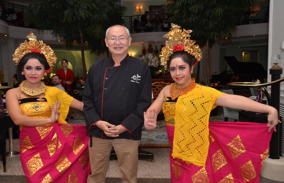 William Wongso au Shangri-La Hotel Paris à l’occasion de son passage en février dernier à Paris, pour la semaine de la gastronomie indonésienne.  © David Raynal