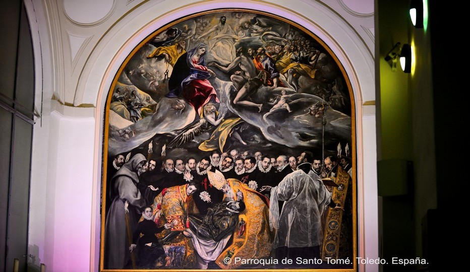 A l’église de Santo Tomé le tableau " L’Enterrement du comte d'Orgaz " de Greco, un chef d’œuvre qui attire chaque année plus d’1 million de visiteurs…© Catherine Gary A l’église de Santo Tomé le tableau " L’Enterrement du comte d'Orgaz " de Greco, un chef d’œuvre qui attire chaque année plus d’1 million de visiteurs…© Catherine Gary