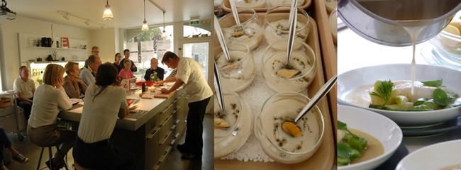 Une petite "boîte" contenant un échantillon des recettes réalisées est enfin remise à l'issue du cours, afin de permettre aux apprentis cuisiniers de se remémorer les différentes préparations étudiées lors de la session, puis de les faire découvrir à leur famille ou à leurs proches.Crédit photo D.R.