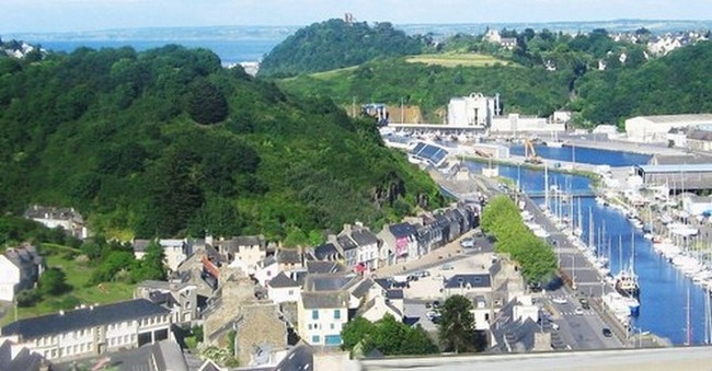 Vue générale du port du Légué à Saint-Brieuc . Crédit photo Tourisme Bretagne