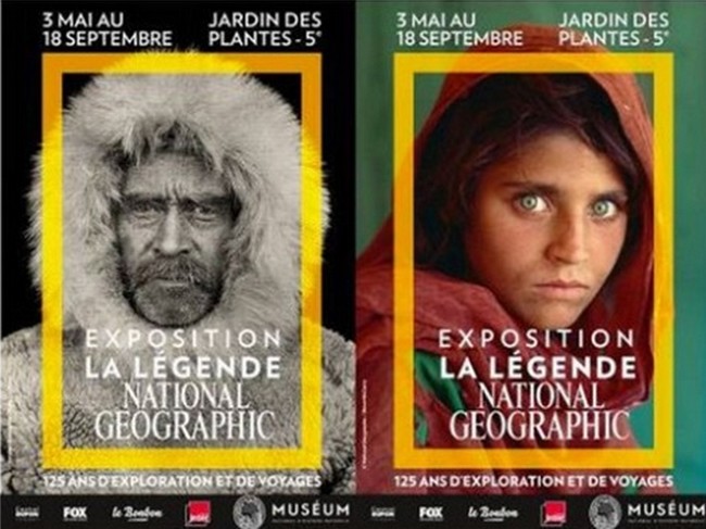 Affiches de l'xposition : couverture 1 photo © Robert E. Peary Accueil Muséum; Couverture 2, la jeune Afghane par Steve McCurry. Affiches de l'xposition : couverture 1 photo © Robert E. Peary Accueil Muséum; Couverture 2, la jeune Afghane par Steve McCurry.