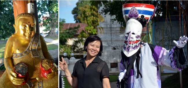 Le premier jour du festival  les habitants de la ville demandent la protection de Phra U-Pakut, l’esprit de la rivière Mun, en défilant dans les rues avec une statue de Bouddha qui a le pouvoir de faire venir en abondance les précipitations.© David Raynal