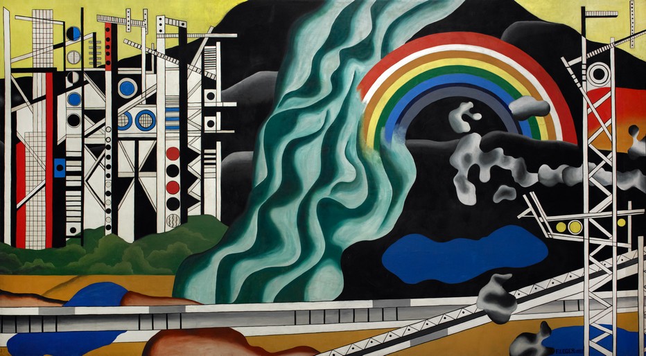 Fernand Léger, Le Transport des forces, 1937 Huile sur toile, 491 x 870 cm Centre national des arts plastiques Dépôt au Palais de la découverte © Adagp, Paris, 2017 / CNAP / photographe : Yves Chenot Fernand Léger, Le Transport des forces, 1937 Huile sur toile, 491 x 870 cm Centre national des arts plastiques Dépôt au Palais de la découverte © Adagp, Paris, 2017 / CNAP / photographe : Yves Chenot