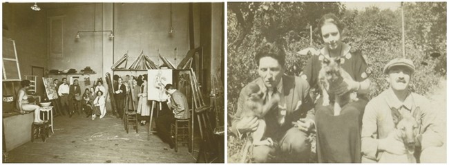 De gauche à droite, Fernand Léger et le critique d'art Maurice Raynal en visite dans l'atelier du peintre rue Notre-Dame des Champs à Montparnasse vers 1930. Crédit photo D.R. Maurice Raynal, Germaine Raynal et Fernand Léger à la campagne aux prises avec une drôle de ménagerie. Crédit photo D.R. De gauche à droite, Fernand Léger et le critique d'art Maurice Raynal en visite dans l'atelier du peintre rue Notre-Dame des Champs à Montparnasse vers 1930. Crédit photo D.R. Maurice Raynal, Germaine Raynal et Fernand Léger à la campagne aux prises avec une drôle de ménagerie. Crédit photo D.R.