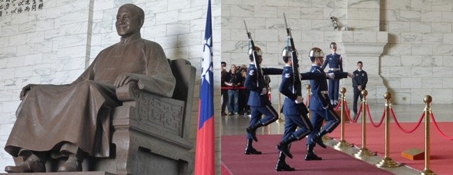 Le hall de style Ming accueille la statue du timonier en bronze de 25 tonnes. On n’y manque surtout pas à chaque heure, la relève de la garde au pas cadencé. © C.Gary Le hall de style Ming accueille la statue du timonier en bronze de 25 tonnes. On n’y manque surtout pas à chaque heure, la relève de la garde au pas cadencé. © C.Gary