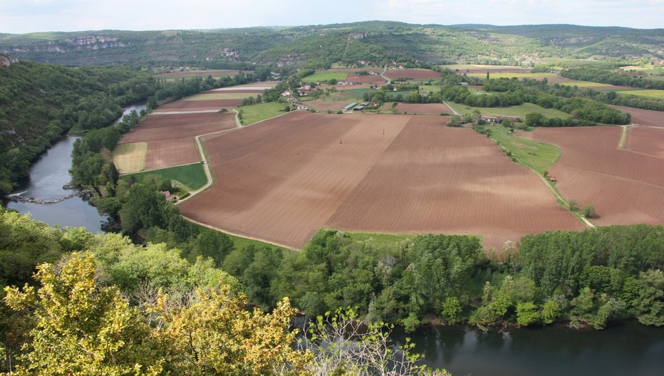 Le cingle du Lot au Saut de la Mounine © OT Lot