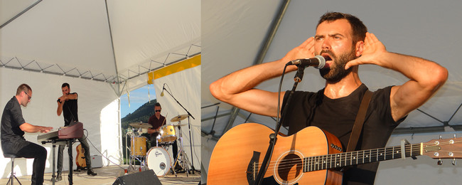Depuis son quatrième album, Jack Simard s’est entouré d’un duo basse-batterie (Vincent Cegielski) et d’un piano  (Yannick Villenave). ©Bertrand Munier ; Quand le chanteur vosgien « lâche » toute la puissance de ses mots. ©Bertrand Munier Depuis son quatrième album, Jack Simard s’est entouré d’un duo basse-batterie (Vincent Cegielski) et d’un piano  (Yannick Villenave). ©Bertrand Munier ; Quand le chanteur vosgien « lâche » toute la puissance de ses mots. ©Bertrand Munier