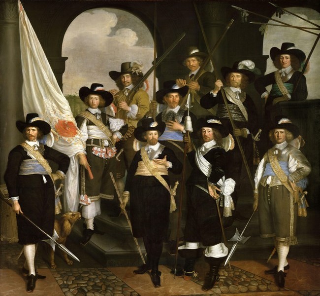 Garde civique au drapeau blanc Musée de Hoorn  Copyright C.Gary