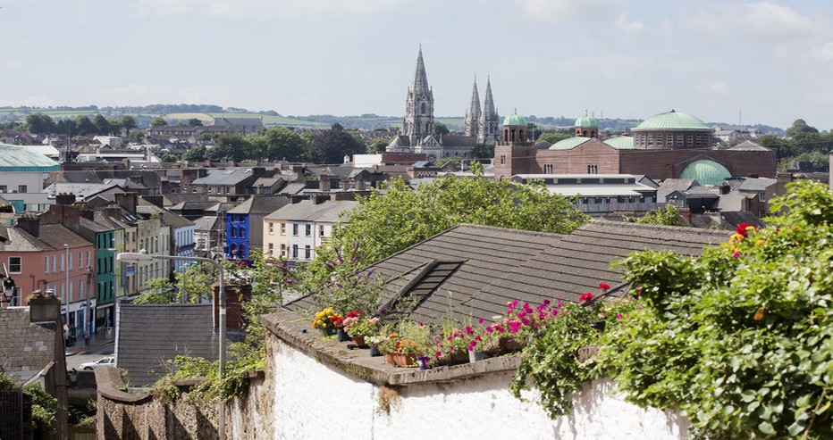 Vue des toits de la ville de Cork.Crédit photo David Raynal