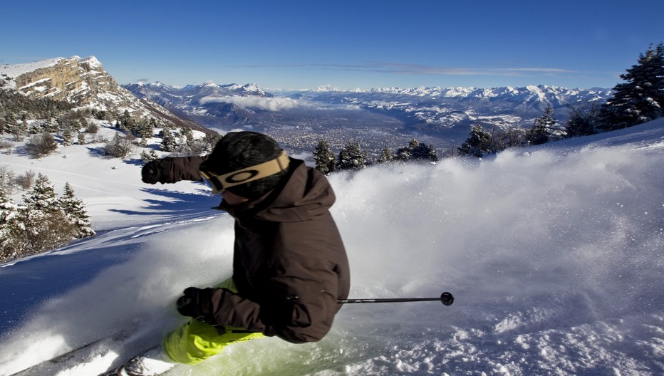 Ski alpin dans la Station de Lans en Vercors- Copyright T.Durand