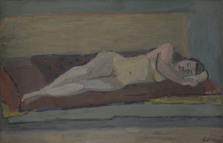 Nu allongé, 1930 - Gouache - Signée en bas à droite - 63 x 98 cm. Crédit photo Eric Pineau