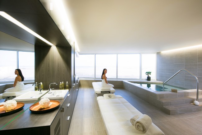 Spa Nuxe conçu pour des instants de pur bien-être dans la douce lumière qui règne ici face à la mer. © Sylvie Curtys - spa Nuxe Spa Nuxe conçu pour des instants de pur bien-être dans la douce lumière qui règne ici face à la mer. © Sylvie Curtys - spa Nuxe
