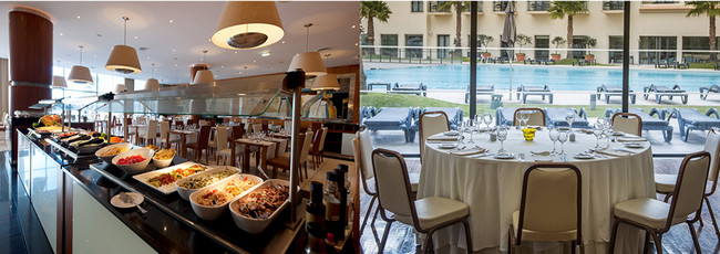 Le restaurant et ses produits locaux ; Salle de réception © VG Santa Cruz