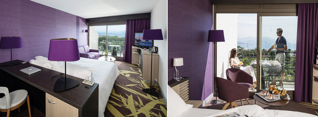 Intégré à l’institut de Thalassothérapie et Spa, l’hôtel Baie des Anges**** propose 116 chambres dont 18 suites spacieuses, baignées de lumière, réparties en trois catégories et 46 logements en résidence.  Copyright Thalazur Antibes Intégré à l’institut de Thalassothérapie et Spa, l’hôtel Baie des Anges**** propose 116 chambres dont 18 suites spacieuses, baignées de lumière, réparties en trois catégories et 46 logements en résidence.  Copyright Thalazur Antibes