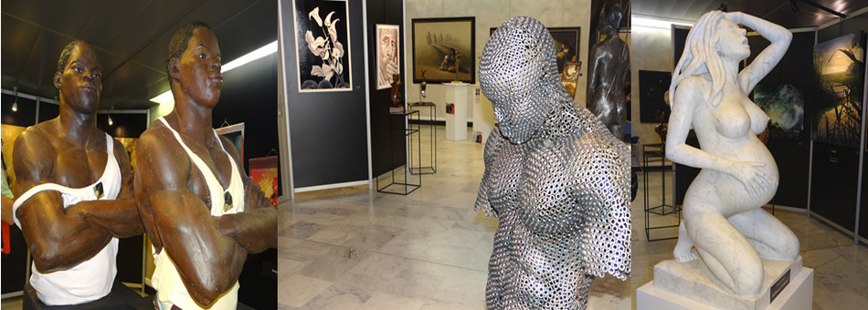 214 artistes exposent à Vittel et notamment de gauche à droite : Marcel-Julius Joosen (Pays-Bas), Bernard Kremer (France-Moselle), Rudy Morandini (France-Haut-Rhin) ! ©Bertrand Munier 214 artistes exposent à Vittel et notamment de gauche à droite : Marcel-Julius Joosen (Pays-Bas), Bernard Kremer (France-Moselle), Rudy Morandini (France-Haut-Rhin) ! ©Bertrand Munier