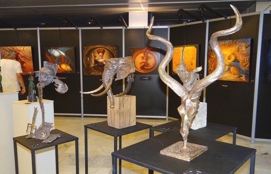 Des peintures, des sculptures… de l’art sous toutes ses formes. ©Bertrand Munier Des peintures, des sculptures… de l’art sous toutes ses formes. ©Bertrand Munier