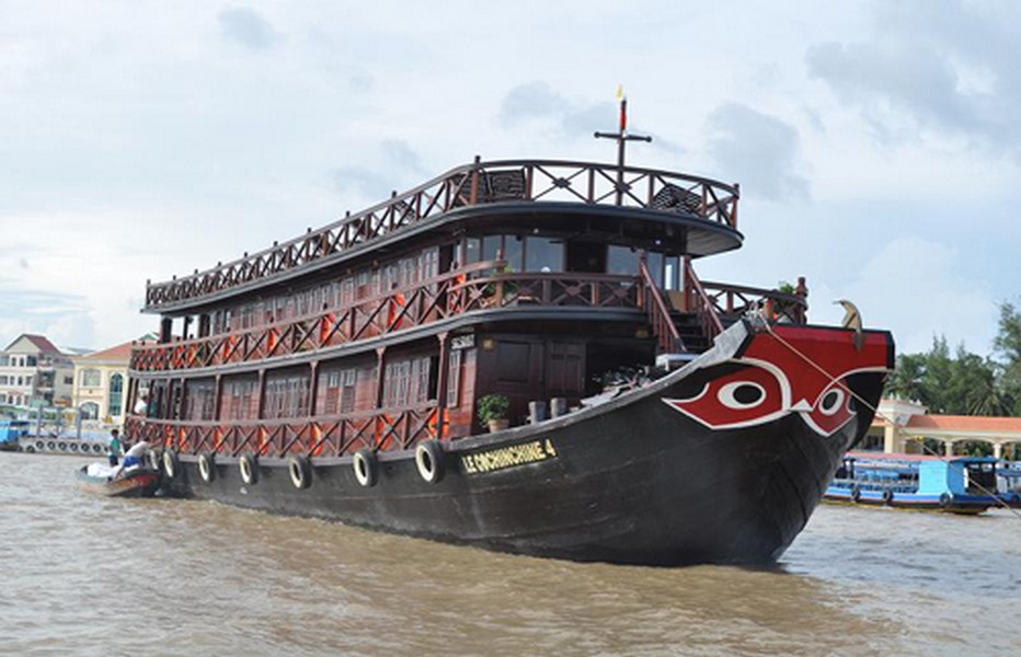 : Le Cochinchine s’apprête à remonter le delta du Mékong © DR. : Le Cochinchine s’apprête à remonter le delta du Mékong © DR.