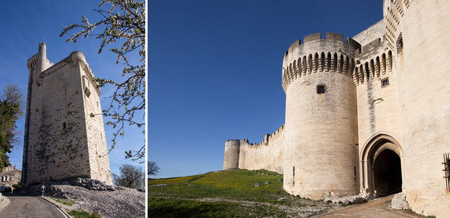 De gauche à droite : Tour Phillipe le Bel-La Chartreuse et Fort St André -La Chartreuse. © Alex Nollet De gauche à droite : Tour Phillipe le Bel-La Chartreuse et Fort St André -La Chartreuse. © Alex Nollet