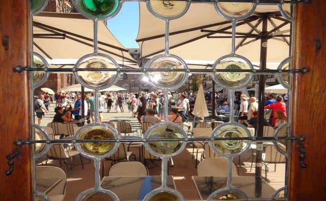 La Kammerzell, une vitrine magique au cœur de Strasbourg. ©Bertrand Munier La Kammerzell, une vitrine magique au cœur de Strasbourg. ©Bertrand Munier