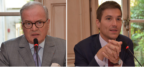 Christian Pierret , Président- fondateur du FIG ; Didier Valence David Valence le maire de Saint-Dié-des-Vosges et conseiller régional du Grand Est. @ David Raynal Christian Pierret , Président- fondateur du FIG ; Didier Valence David Valence le maire de Saint-Dié-des-Vosges et conseiller régional du Grand Est. @ David Raynal