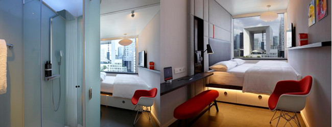 Douche à l'italienne et chambre confortable au CitizenM La Défense. @ Tripadvisor et RB Douche à l'italienne et chambre confortable au CitizenM La Défense. @ Tripadvisor et RB