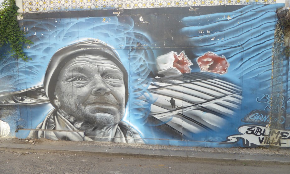 Street art dans une rue de Aveiro. @ C.Gary