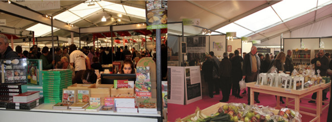 Comme tous les deux ans le Salon International du Livre Gourmand de Périgueux ouvre ses portes aux livres de cuisines, mais aussi aux produits frais. Copyright SILG