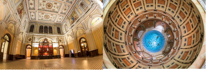 Les magnifiques mosaïques des thermes historiques du Friedrichsbad ©OT Allemagne Les magnifiques mosaïques des thermes historiques du Friedrichsbad ©OT Allemagne