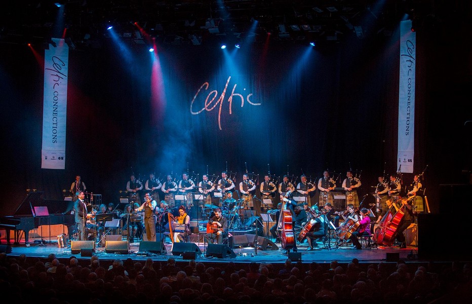 le  Celtic Connections Festival de Glasgow qui se déroule cette année jusqu’au 3 février et qui a fêté son quart de siècle en 2018 est le plus grand festival de musique celtique. Copyright DR
