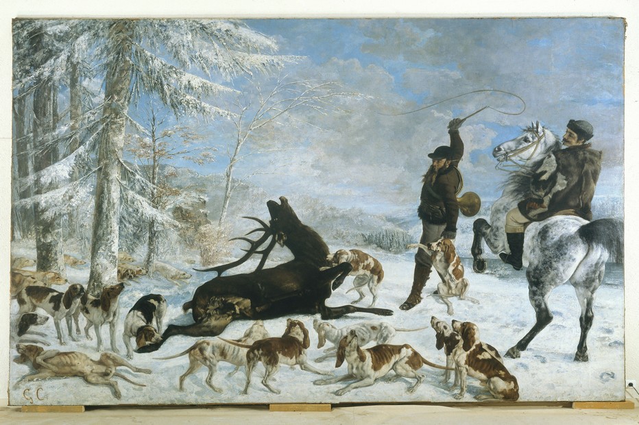 L'Hallali du Cerf au musée des Beaux-Arts de Besançon .Photo O C. L'Hallali du Cerf au musée des Beaux-Arts de Besançon .Photo O C.