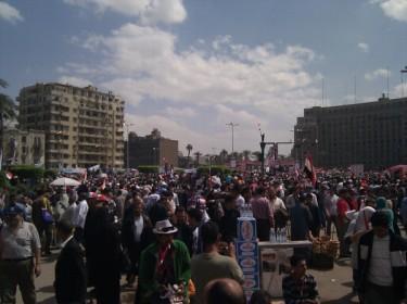 rassemblement des cairotes place Tahrir