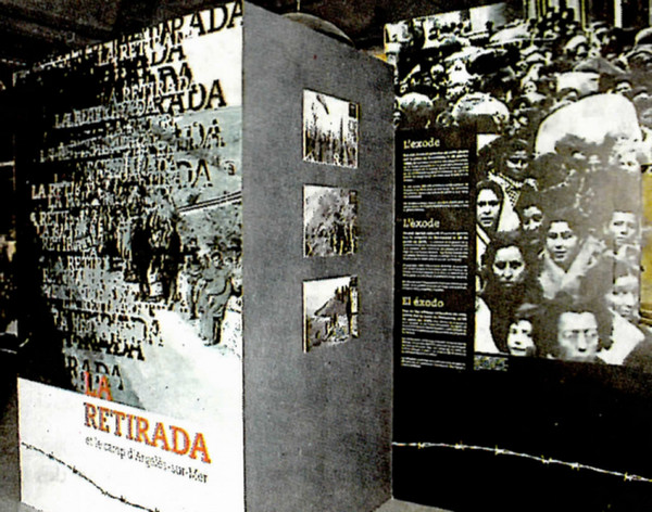 Au Mémorial d'- Au rez-de-chaussée, l’exposition permanente présente la guerre civile espagnole, la Retirada et la vie dans le camp d’Argelès-sur-Mer. @ argelès-sur-mer.com Au Mémorial d'- Au rez-de-chaussée, l’exposition permanente présente la guerre civile espagnole, la Retirada et la vie dans le camp d’Argelès-sur-Mer. @ argelès-sur-mer.com