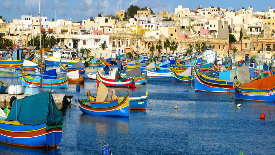 Port de Marsaxlokk à Malte Port de Marsaxlokk à Malte