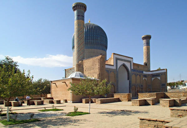 Le mausolée de Gour Emir (« le tombeau du souverain ») est édifié par Tamerlan en 1404 après la mort de l'un de ses petits-fils.@ Wiggum/Wikimedia