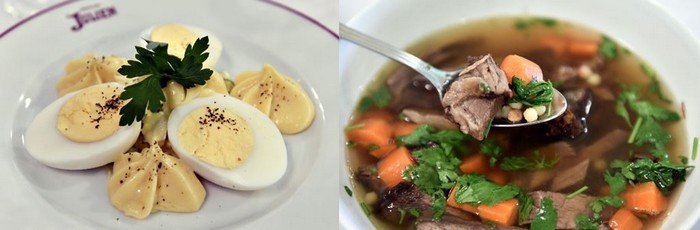 Des plats simples mais qui font recette… à l’image de l’œuf mayonnaise. ©Alexandre Marchi ; Qui dit « Bouillon » dit l’incontournable bouillon de bœuf avec sa macreuse éponyme. ©Alexandre Marchi Des plats simples mais qui font recette… à l’image de l’œuf mayonnaise. ©Alexandre Marchi ; Qui dit « Bouillon » dit l’incontournable bouillon de bœuf avec sa macreuse éponyme. ©Alexandre Marchi