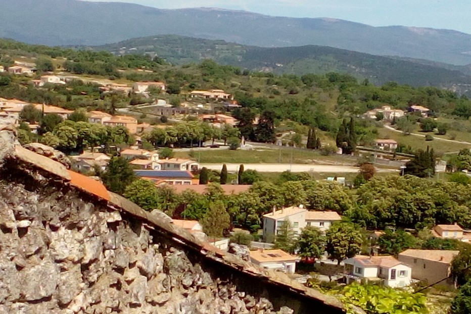 Forcalquier vu du chemin de la Citadelle- Copyright F. Surcouf