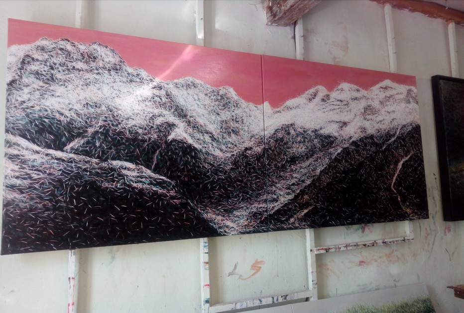 Toile du maître Feng Ge- @ F. Surcouf Toile du maître Feng Ge- @ F. Surcouf