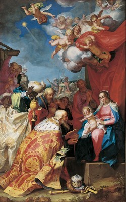 " l'Adoration des Mages" de Bloemaert " l'Adoration des Mages" de Bloemaert