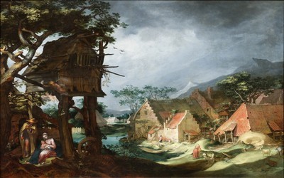"Paysage champêtre "de Bloemaert "Paysage champêtre "de Bloemaert