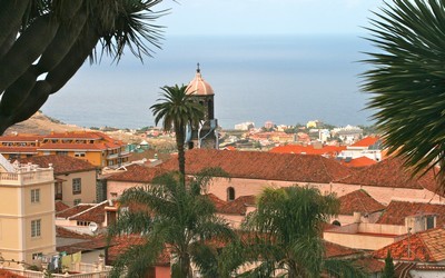 vue sur la ville de la Orotava au nord de Tenerife