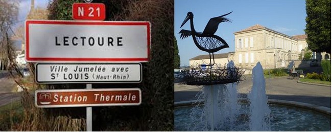 Les cigognes rappellent le séjour des réfugiés alsaciens à Lectoure lors de l'invasion allemande. @C.Gary Les cigognes rappellent le séjour des réfugiés alsaciens à Lectoure lors de l'invasion allemande. @C.Gary