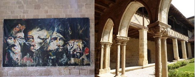 De gauche à droite : Exposition Jean-Paul Chambas à l'abbaye de Flaran. @ C. Gary et Le cloître de l'abbaye de Flaran ou expose l'artiste. @ C.Gary De gauche à droite : Exposition Jean-Paul Chambas à l'abbaye de Flaran. @ C. Gary et Le cloître de l'abbaye de Flaran ou expose l'artiste. @ C.Gary